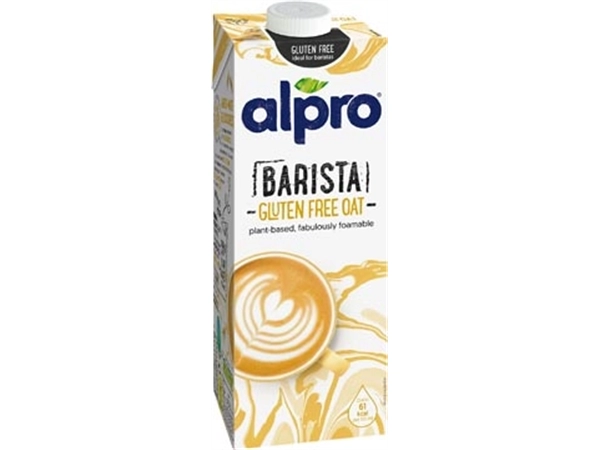 Een Alpro Barista glutenvrije havermelk, 1 l, pak van 8 stuks koop je bij Muys Kantoor & Kado