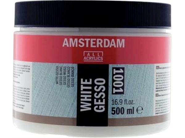 Een Amsterdam witte gesso, fles van 500 ml koop je bij Muys Kantoor & Kado