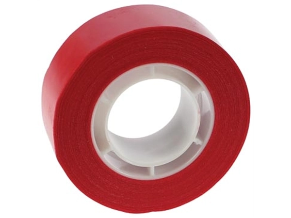 Een Apli plakband ft 19 mm x 33 m, rood koop je bij Muys Kantoor & Kado