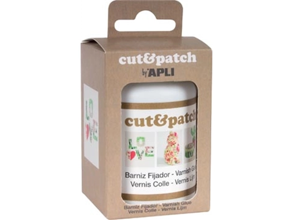 Een Apli vernislijm Cut & Patch, flacon van 100 ml koop je bij Muys Kantoor & Kado