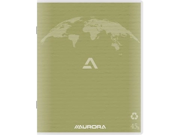 Een Aurora Writing 45 kladschrift uit gerycleerd papier, 96 bladzijden, gelijnd, mosgroen koop je bij Muys Kantoor & Kado