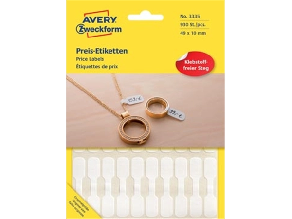 Een Avery juweliersetiketten, blister met 924 etiketten koop je bij Muys Kantoor & Kado