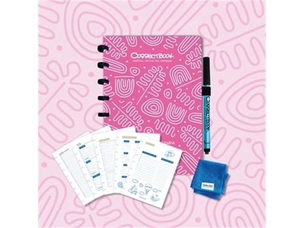 Een Correctbook Endless Agenda A5, uitwisbaar / herbruikbaar, Blossom Pink (roze) koop je bij Muys Kantoor & Kado