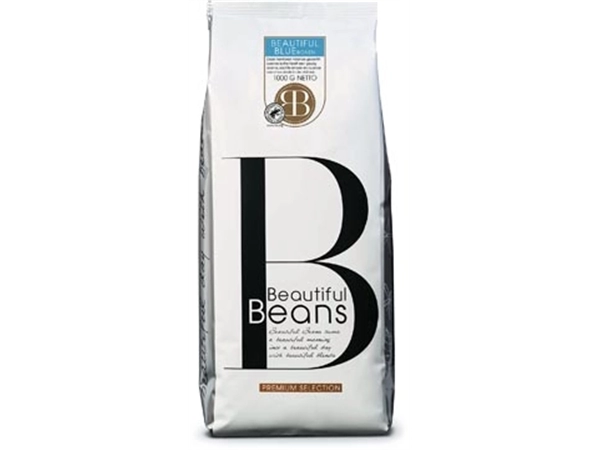 Een Beautiful Beans koffiebonen Blue Boon, zak van 1 kg koop je bij Muys Kantoor & Kado