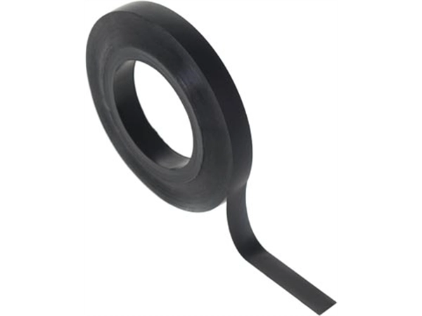 Een Bi-Office magneetband, ft 5 m x 10 mm, zwart koop je bij Muys Kantoor & Kado