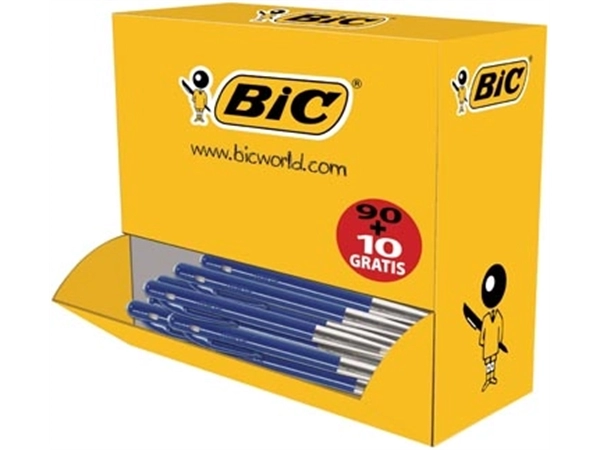 Een Bic balpen M10 Clic voordeelpak blauw koop je bij Muys Kantoor & Kado