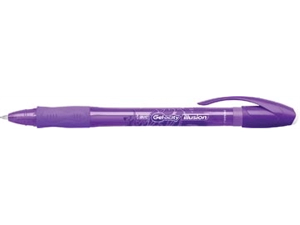 Een Bic gelroller Gel-ocity Illusion, paars koop je bij Muys Kantoor & Kado