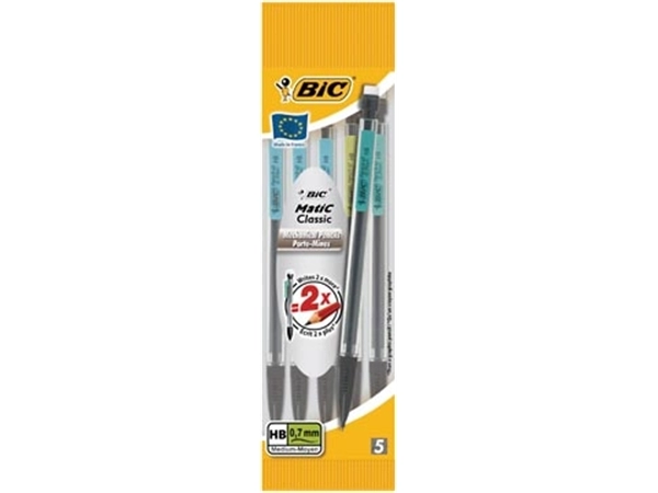 Een Bic vulpotlood BicMatic Classic blister van 5 stuks koop je bij Muys Kantoor & Kado