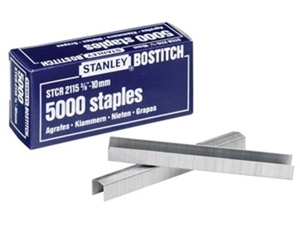 Een Bostitch nietjes STCR211510Z, 10 mm, voor B8P, B8HC, B8E, B8HDP, doos van 5000 nietjes koop je bij Muys Kantoor & Kado