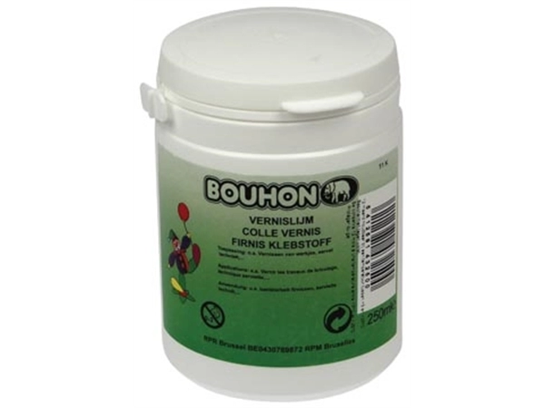 Een Bouhon vernislijm flacon van 250 ml koop je bij Muys Kantoor & Kado