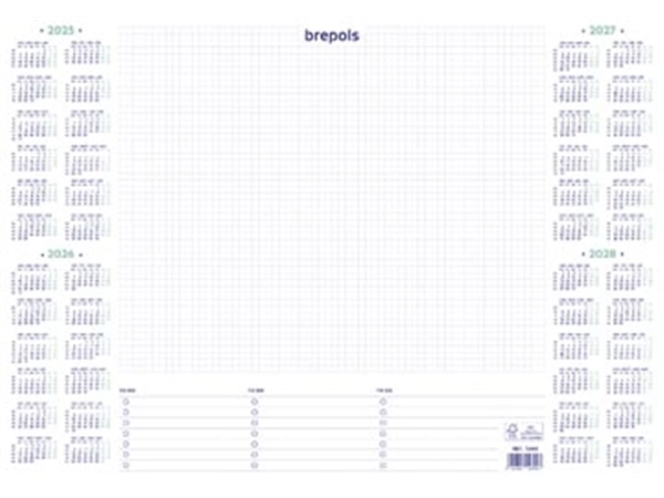 Een Brepols Bureau onderlegblok, 2025 koop je bij Muys Kantoor & Kado