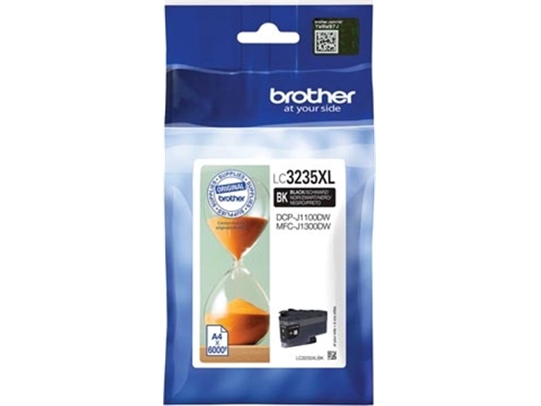 Een Brother inktcartridge, 6.000 pagina's, OEM LC3235XLBK, zwart koop je bij Muys Kantoor & Kado