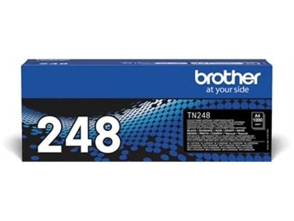 Een Brother toner, 1.000 pagina's, OEM TN-248BK, zwart koop je bij Muys Kantoor & Kado