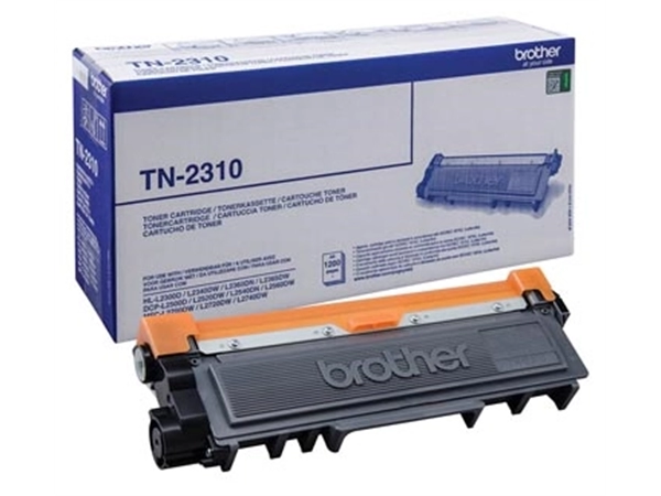 Een Brother toner, 1.200 pagina's, OEM TN-2310, zwart koop je bij Muys Kantoor & Kado