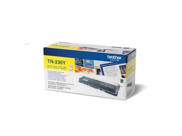 Een Brother toner, 1.400 pagina's, OEM TN-230Y, geel koop je bij Muys Kantoor & Kado