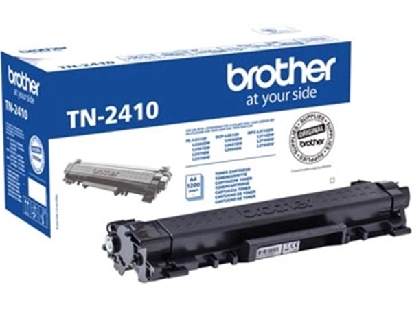 Een Brother toner, 1.400 pagina's, OEM TN-2410, zwart koop je bij Muys Kantoor & Kado