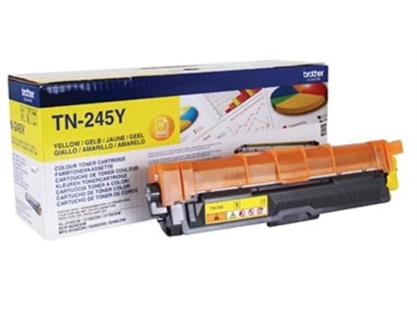 Een Brother toner, 2.200 pagina's, OEM TN-245Y, geel koop je bij Muys Kantoor & Kado