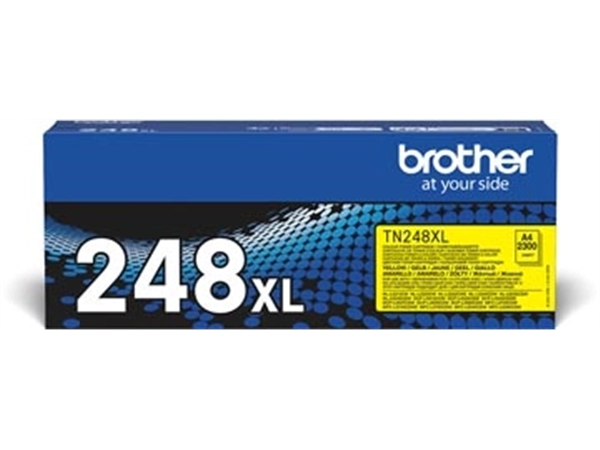 Een Brother toner, 2.300 pagina's, OEM TN-248XLY, geel koop je bij Muys Kantoor & Kado