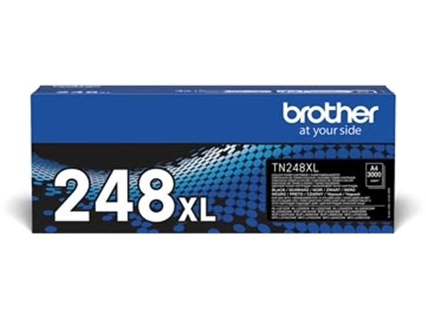 Een Brother toner, 3.000 pagina's, OEM TN-248XLBK, zwart koop je bij Muys Kantoor & Kado