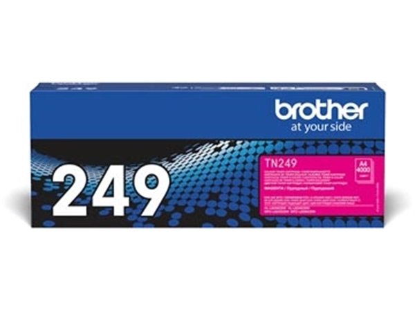 Een Brother toner, 4.000 pagina's, OEM TN-249M, magenta koop je bij Muys Kantoor & Kado