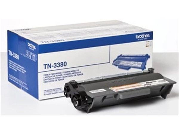 Een Brother toner, 8.000 pagina's, OEM TN-3380, zwart koop je bij Muys Kantoor & Kado