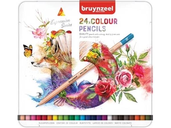 Een Bruynzeel kleurpotloden Expression, doos van 24 stuks koop je bij Muys Kantoor & Kado