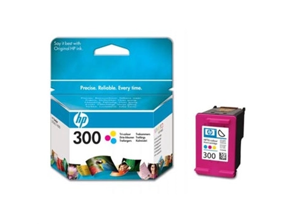 Een HP inktcartridge 300, 165 pagina's, OEM CC643EE, 3 kleuren koop je bij Muys Kantoor & Kado