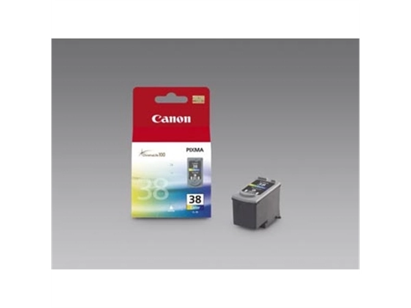 Een Canon inktcartridge CL-38, 207 pagina's, OEM 2146B001, 3 kleuren koop je bij Muys Kantoor & Kado