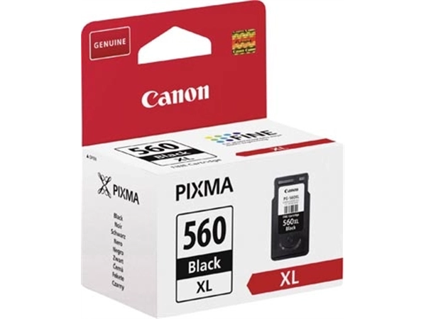 Een Canon inktcartridge PG-560XL, 400 pagina's, OEM 3712C001, zwart koop je bij Muys Kantoor & Kado