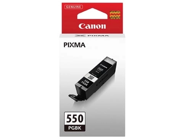 Een Canon inktcartridge PGI-550PGBK, 300 pagina's, OEM 6496B001, zwart koop je bij Muys Kantoor & Kado