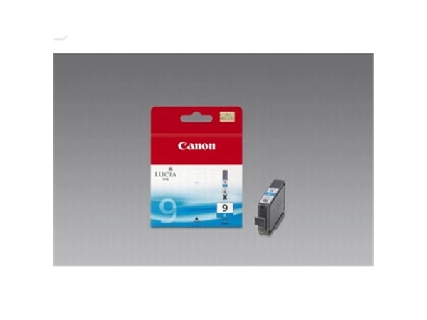 Een Canon inktcartridge PGI-9C, 1.150 pagina's, OEM 1035B001, cyaan koop je bij Muys Kantoor & Kado