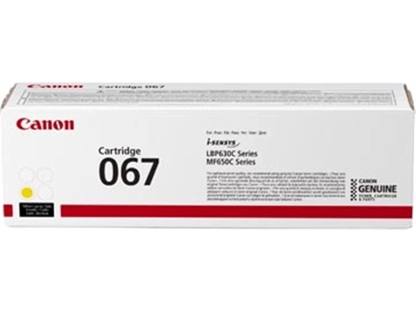 Een Canon toner 067, 1.250 pagina's, OEM 5099C002, geel koop je bij Muys Kantoor & Kado