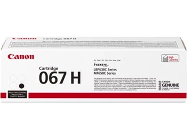 Een Canon toner 067H, 3.130 pagina's, OEM 5106C002, zwart koop je bij Muys Kantoor & Kado