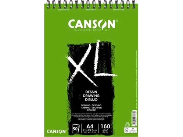 Een Canson tekenblok XL 160g/m&² ft A4, 50 vel koop je bij Muys Kantoor & Kado