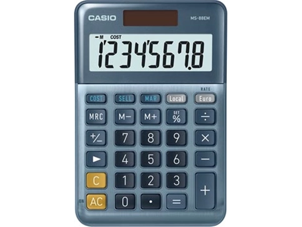 Een Casio Bureaurekenmachine MS-88EM koop je bij Muys Kantoor & Kado