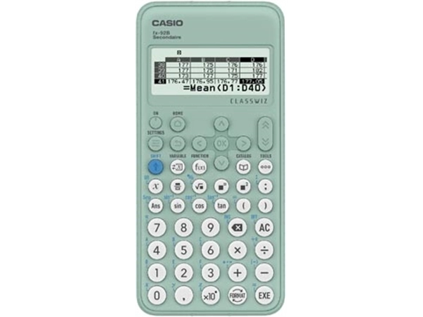 Een Casio wetenschappelijke rekenmachine FX92B Secondaire koop je bij Muys Kantoor & Kado