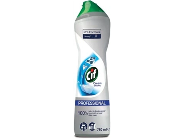 Een Cif schuurcrème original, flacon van 750 ml koop je bij Muys Kantoor & Kado