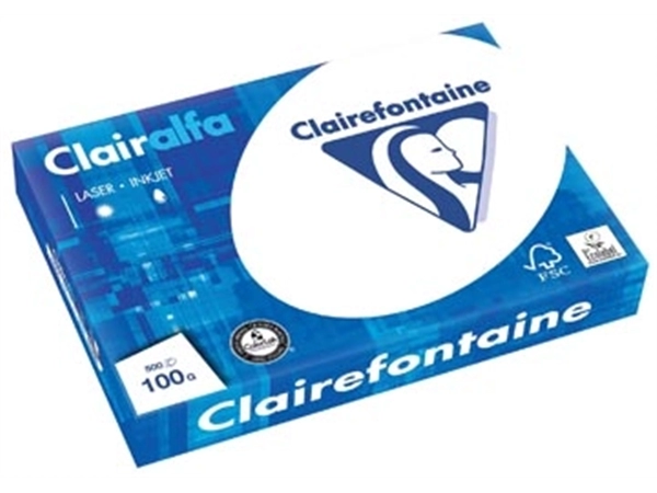 Een Clairefontaine Clairalfa presentatiepapier A3, 100 g, pak van 500 vel koop je bij Muys Kantoor & Kado