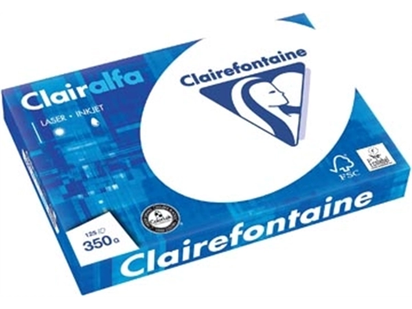 Een Clairefontaine Clairalfa presentatiepapier ft A3, 350 g, pak van 125 vel koop je bij Muys Kantoor & Kado