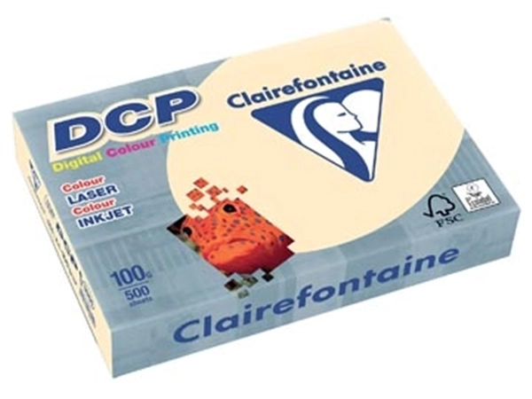 Een Clairefontaine DCP presentatiepapier A4, 100 g, ivoor, pak van 500 vel koop je bij Muys Kantoor & Kado