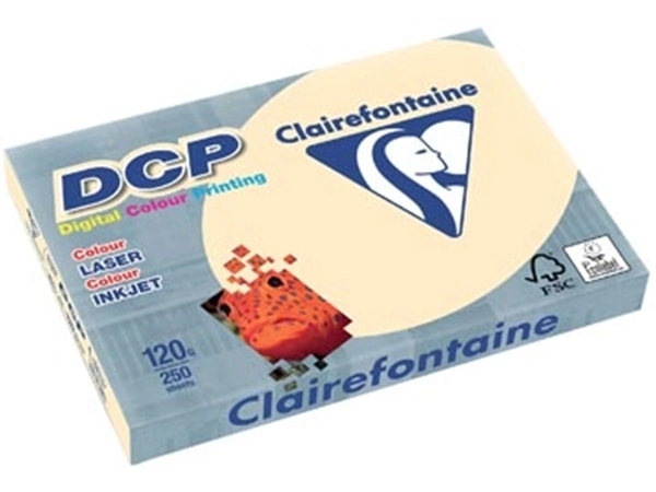 Een Clairefontaine DCP presentatiepapier A4, 120 g, ivoor, pak van 250 vel koop je bij Muys Kantoor & Kado