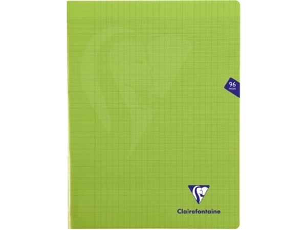 Een Clairefontaine schrift Mimesys voor ft A4+, 96 bladzijden, kaft in PP, seyès, groen koop je bij Muys Kantoor & Kado