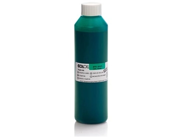 Een Colop Flash inkt, groen 250 ml koop je bij Muys Kantoor & Kado