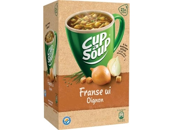 Een Cup-a-Soup Franse ui, pak van 21 zakjes koop je bij Muys Kantoor & Kado