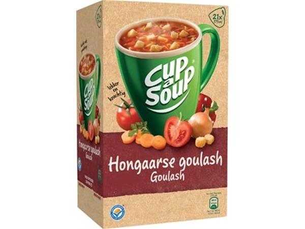 Een Cup-a-Soup Hongaarse goulash, pak van 21 zakjes koop je bij Muys Kantoor & Kado