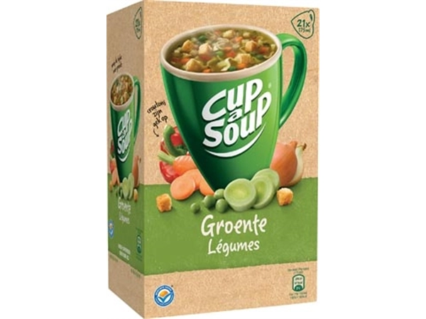 Een Cup-a-Soup groenten met croutons, pak van 21 zakjes koop je bij Muys Kantoor & Kado