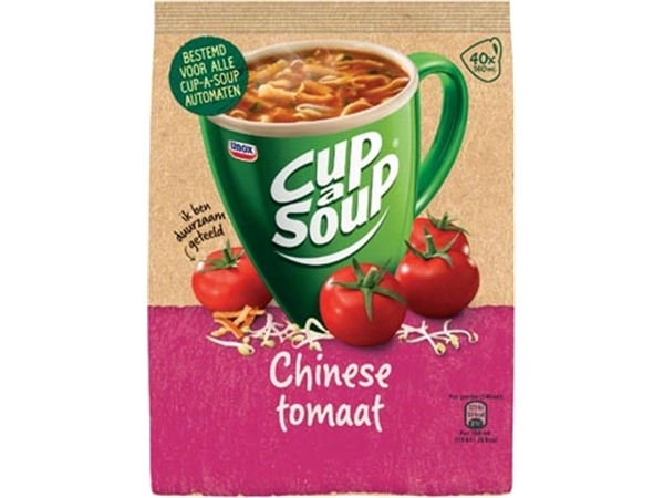 Een Cup-a-Soup vending, chinese tomaat, 140 ml, zak van 40 porties koop je bij Muys Kantoor & Kado