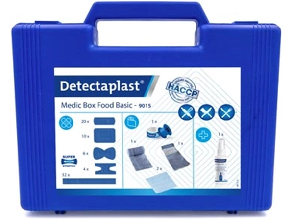 Een Detectaplast EHBO-koffer Medic Box Food Basic, basiskoffer HACCP koop je bij Muys Kantoor & Kado