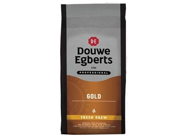 Een Douwe Egberts gemalen koffie voor automaten, Gold fresh brew, pak van 1 kg koop je bij Muys Kantoor & Kado