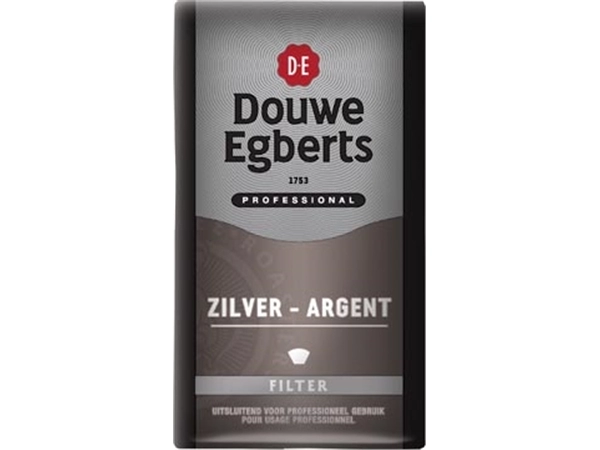 Een Douwe Egberts koffie, Silver/mokka, pak van 250 g koop je bij Muys Kantoor & Kado